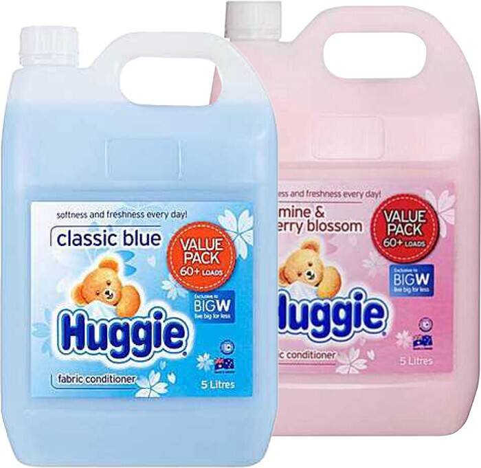 Huggie fabric softener 5litre offer at BIG W