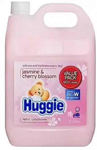 Huggie fabric softener 5-litre - cherry blossom