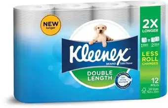 Kleenex 12-pack double length toilet tissue