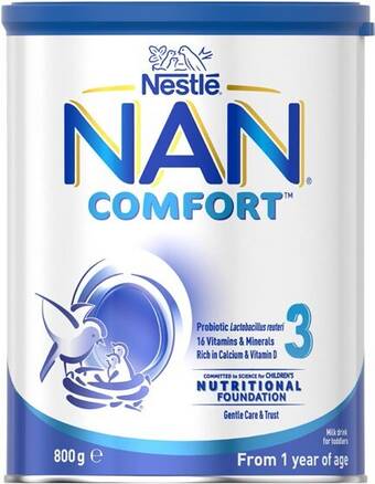 BIG W Nestlé nan comfort 3 milk drink from 1 year 800g^ offer
