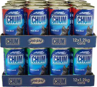 BIG W Chum 12-pack dog food can varieties 1.2kg offer