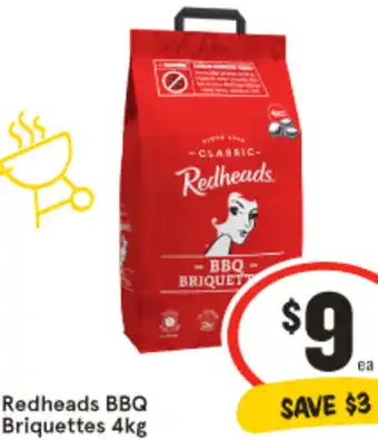 Redheads BBQ Briquettes 4kg