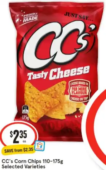 CC's Corn Chips 110-175g