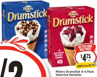 IGA Peters Drumstick 4-6 Pack offer
