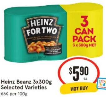 IGA Heinz Beanz 3x300g offer