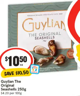 IGA Guylian The Original Seashells 250g offer