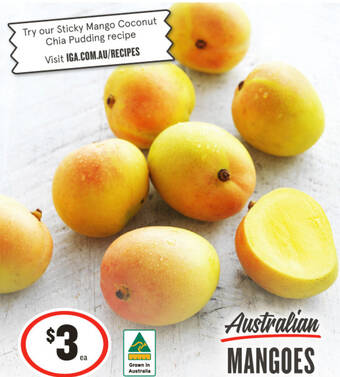 IGA Australian MANGOES offer