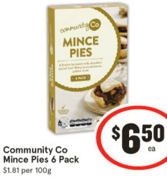 IGA Community Co Mince Pies 6 Pack offer