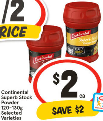 IGA Continental Superb Stock Powder 120-130g offer