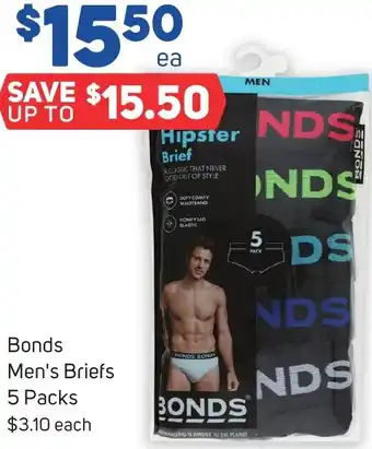 Bonds Men's Briefs 5 Packs
