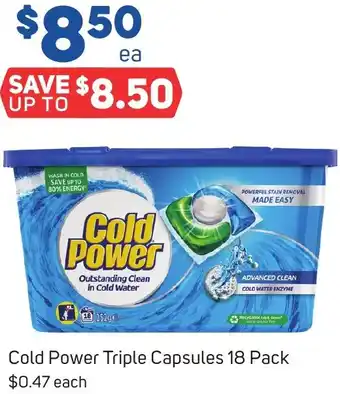 Foodland Cold Power Triple Capsules 18 Pack offer