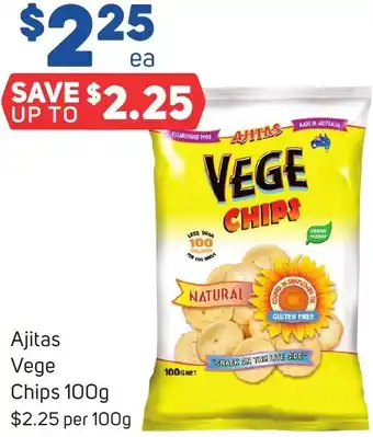 Foodland Ajitas Vege Chips 100g offer