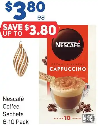 Foodland Nescafé Coffee Sachets 6-10 Pack offer
