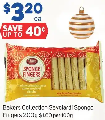 Bakers Collection Savoiardi Sponge Fingers 200g