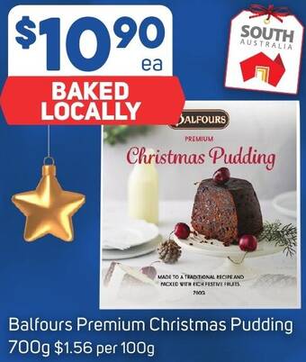 Foodland Balfours Premium Christmas Pudding 700g offer