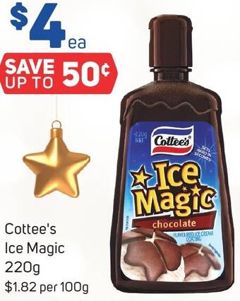 Foodland Cottee's Ice Magic 220g offer