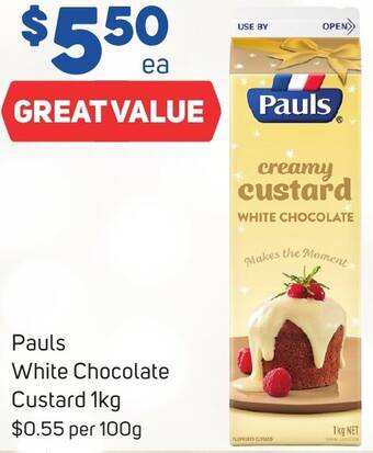 Foodland Pauls Brandy Custard 1kg offer