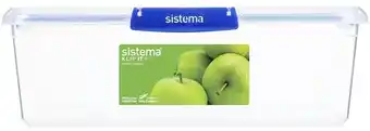 BIG W Sistema klip it plus rectangle container 7.5-litre offer