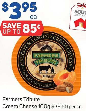 Foodland Farmers Tribute Cream Cheese 100g offer