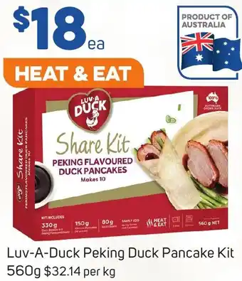Foodland Luv-A-Duck Peking Duck Pancake Kit 560g offer