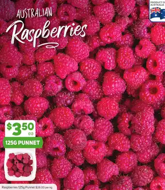 Raspberries 125g