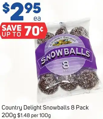Country Delight Snowballs 8 Pack 200g