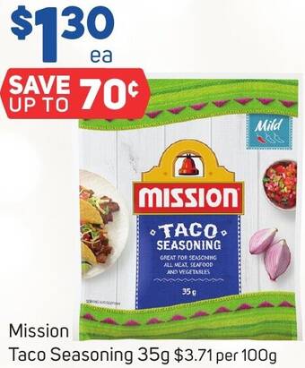 Foodland Mission Taco Seasoning 35g offer