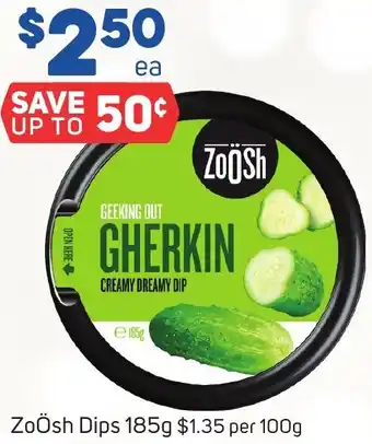 Foodland ZoÖsh Dips 185g offer