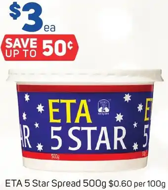 ETA 5 Star Spread 500g