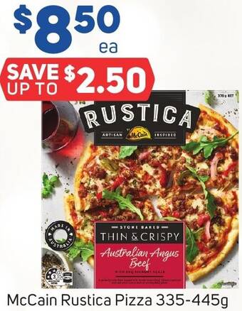 Foodland McCain Rustica Pizza 335-445g offer