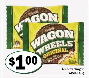 Friendly Grocer Arnott's Wagon Wheel 48g offer