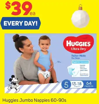Foodland Huggies Jumbo Nappies 60-90s offer