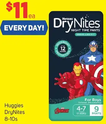 Foodland Huggies DryNites 8-10s offer