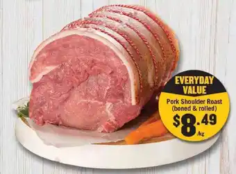 Tasman Butchers Pork Shoulder Roast (Boned & Rolled ) offer