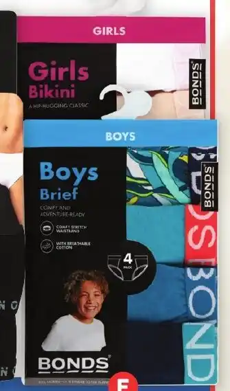 Foodland Bonds Kids Briefs Multipacks offer