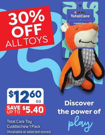 Foodland Total Care Toy Cuddlechew 1 Pack offer