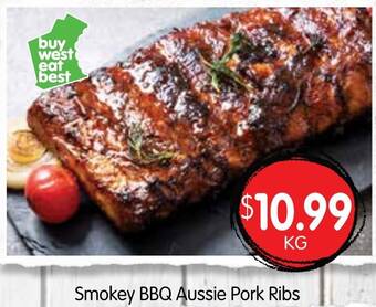 Spudshed Smokey BBQ Aussie Pork Ribs offer