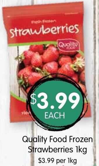 Spudshed Quality Food Frozen Strawberries 1kg offer