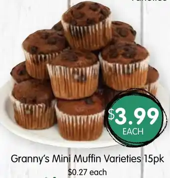Spudshed Granny's Mini Muffin Varieties 15pk offer