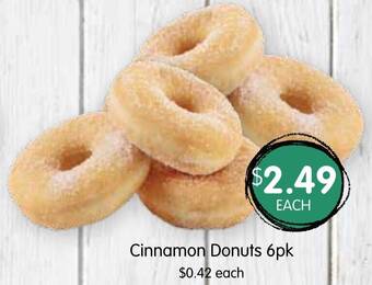 Spudshed Cinnamon Donuts 6pk offer