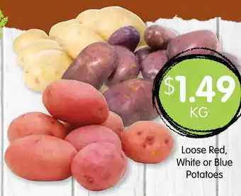 Loose Red, White or Blue Potatoes