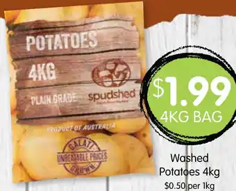 Spudshed Washed Potatoes 4kg offer
