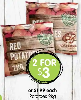 Spudshed Potatoes 2kg offer