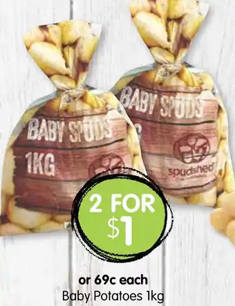 Spudshed Baby Potatoes 1kg offer