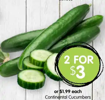 Spudshed Continental Cucumbers offer