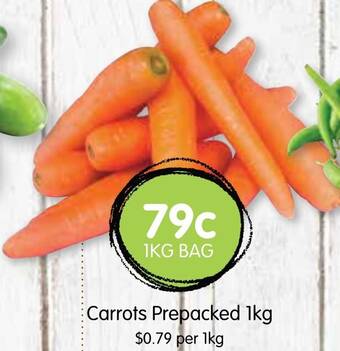 Spudshed Carrots Prepacked 1kg offer