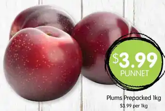 Plums Prepacked 1kg
