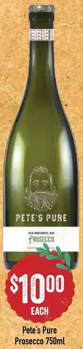 Spudshed Pete's Pure Prosecco 750ml offer