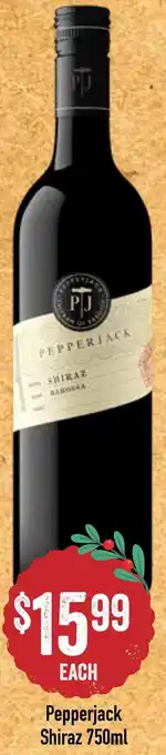 Pepperjack Shiraz 750ml