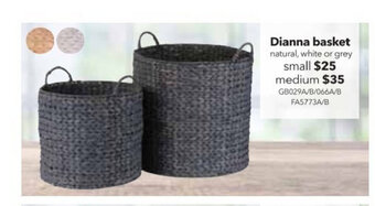 Cheap as Chips Dianna Basket Small offer